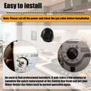 1-Pack Black Control Dial Knob Compatible with Honeywell Water Heater Gas Valve,w/Spring. Plastic Control Dial Knob Replacement parts for Water heater,Fit for WV8840B,WV8840A,WV8840B1110 And More
