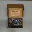 goldenwarm 6 Pack Non Mortise Hinges for Interior Doors 4 inch x 3 inch Heavy-Duty Black Gate Hinges 3mm Thickness - Stainless Steel Door Hardware with Matte Black Coating