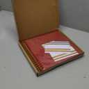 Scrapbook Photo Album Linen Cover, 10 x 10 Inch Hardcover Kraft White Pages Memory Book, for Travel Wedding Guest Book Christmas Baby Shower (40 Sheets/ 80 Pages,Red)