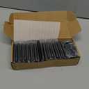 Haidms 24 Pack Matte Black Door Hinges No Squeak 3.5 Inch Interior Door Hinges Rounded with 5/8" Radius Corner Removable Pin