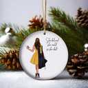 Graduation Gift for Her, New Semester Gifts, Ceramic Ornament Graduation Gift, She Believed She Could So She Did (V10)