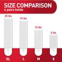 Command 20 lb XL 16 Pairs Heavyweight Picture Hanging Strips (32 Strips), Damage-Free Hangers for Picture Frames, No Tools Required, Ideal for Home Room Wall Decor, White Adhesive