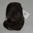HAIRCUBE Dark Brown Shoulder Length Bob Wigs for Women Side Parting