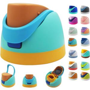 Replacement Lid for Owala Freesip, One Button Water Bottle Top Replacement Cap Compatible with Owala Cup 16oz 24oz 32oz 40oz, Leakproof Replacement Lids AccessoryBPA-Free (Deep Green)