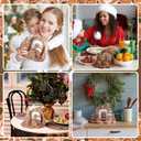 Gingerbread Themed Nativity Scene Gingerbread Christmas Table Decorations Figurines 3.54 x 3.54 x 6.3 Inches Resin Xmas Holy Family Centerpieces Religious Gift for Holiday Party Supplies