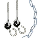 Galvanized Steel Porch Swing Kit A21101, 500 Lbs Capacity