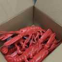Realistic Red Lobster (12") Plastic Prop Toy Party Decoration Fish Net Sea Ocean (6)