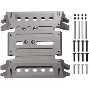 RC Center Gear Box Mount CNC Aluminum Skid Plate for 1/10 Axial Wraith 90018,Titanium