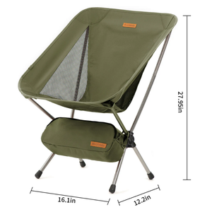 YL08 FOLDABLE CAMPING CHAIR, GREEN