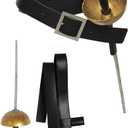 Kids Cosplay Sword Adjustable Leather Holder Belt Medieval Pirate Cat in Boots Costume Accessory