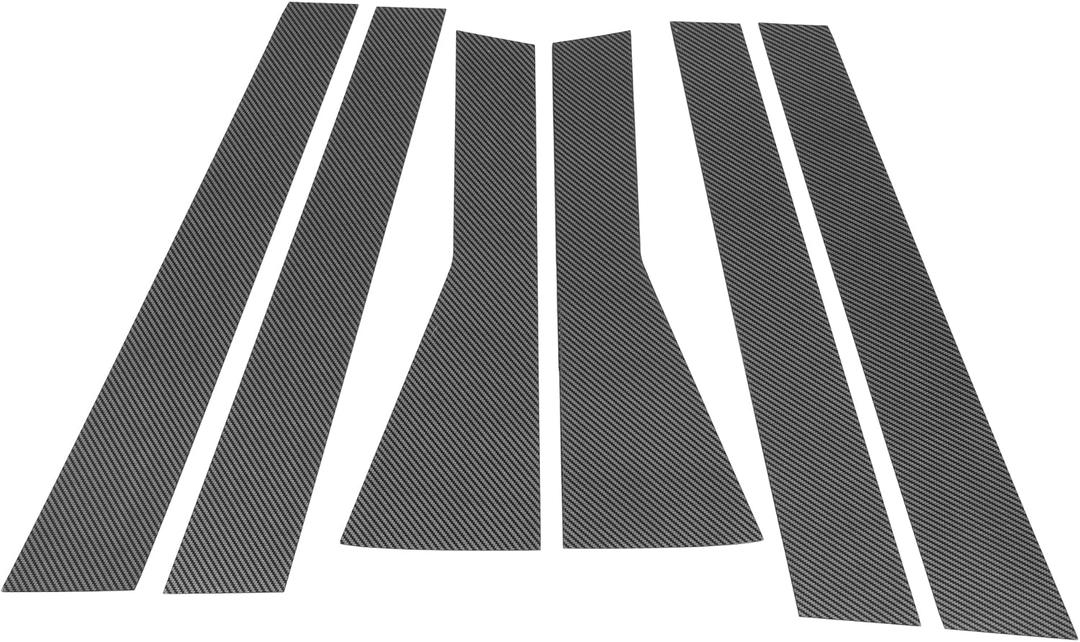 Door Pillar Window Trim Front Rear Left Right Anti Scratch Sticker Pillar Posts Cover for Subaru Forester 2019-2023 Carbon Fiber Pattern Black Door Pillar Window Trim Front Rear Left Right Anti Scratch Sticker Pillar Posts Cover for Subaru Forester 2019-2023 Carbon Fiber Pattern Black