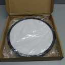 Hunhun 2 Pack 3200lm LED Flush Mount Ceiling Light 28W 12 Inch 5CCT Adjustable Super Slim 0.87 inch Round Ceiling Lamp for Bedroom, Living Room, Kitchen, Laundry - Black