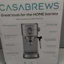 CASABREWS CM5418 Espresso Machine 20 Bar, Compact Espresso Maker with Steam Milk Frother, Stainless Steel Coffee Machine with 34oz Removable Water Tank for Cappuccino, Gift for Women or Men, Silver