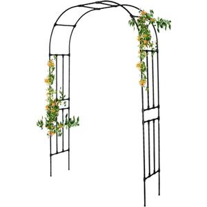 Garden Arch Trellis - Length: 59in, Height: 94.5in Garden Trellis for Climbing Plants Outdoor - Garden Arch for Lawn, Party, Ceremony Wedding Decoration