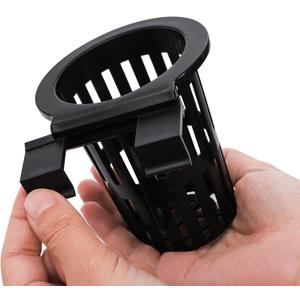 Baderke   6 Pack Aquarium Plant Holder Hanging Aquarium Planter Cup with Extension Hooks for Fish Tank Aquatic Plants Decorations