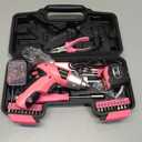 Drill Set,Cordless Drill,Small Tool Kit,112pc 3.6V USB Tool Set,Tool Kit for Dorm,Cordless & Rechargeable,Pink Home Toolbox for Women,DIY Toolbox