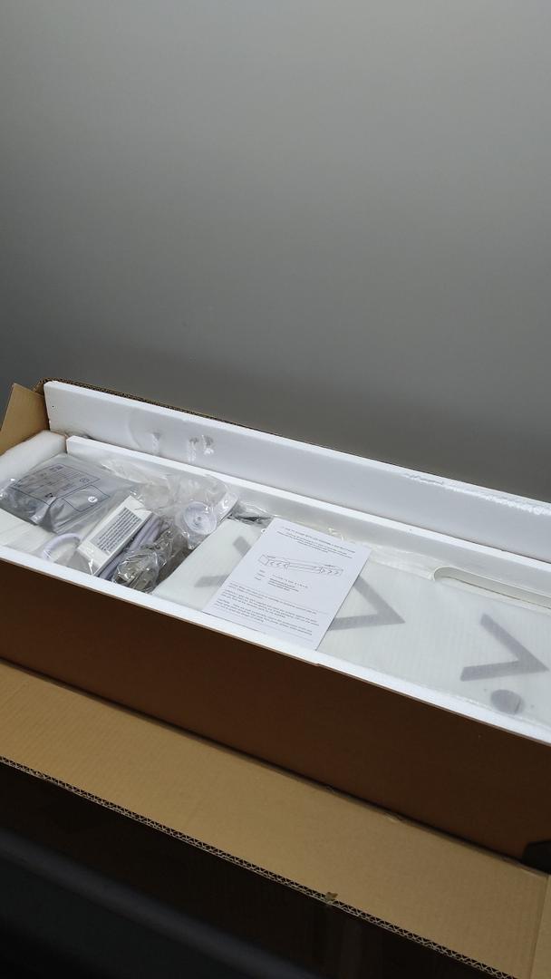 5" W Floating TV Stand with LED Lights & Power Outlets Wall Mounted Entertainment Center, TV Shelf, Long TV Stand for Living Room, Wood Media Console Shelf for Bedroom, Black