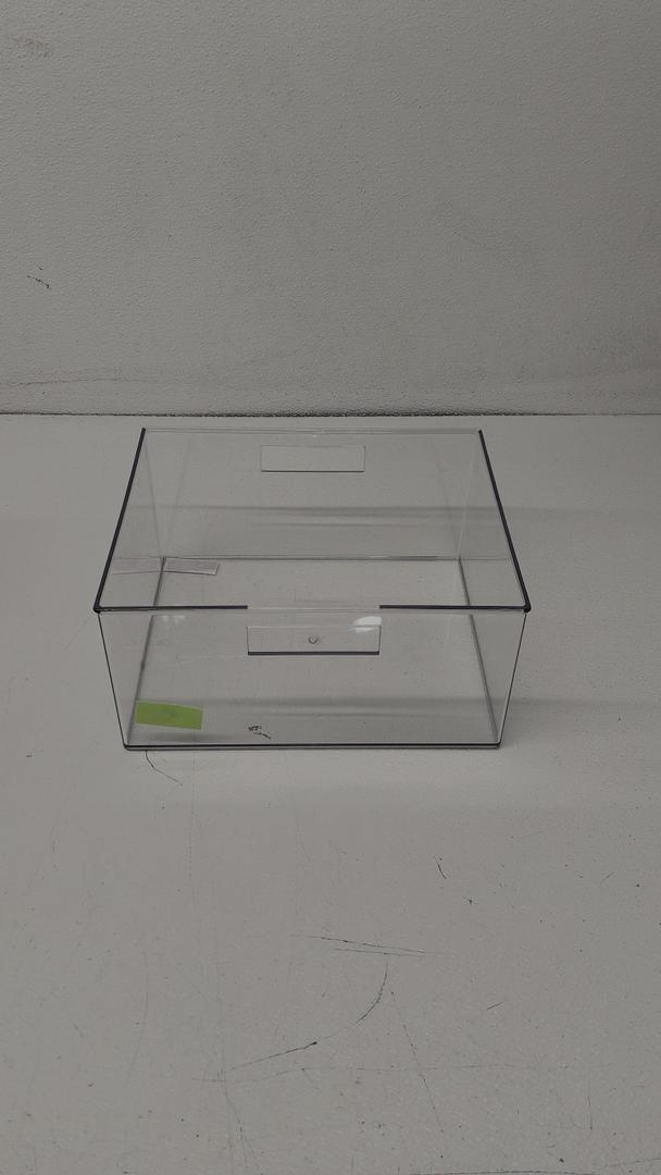 Clear Stackable Open Front Storage Bin Organizer – 10"x10"x6" Modular Plastic Container for Pantry, Kitchen, Fridge, Closet, Office & Bathroom – BPA-Free, Durable, Space Saving (1)