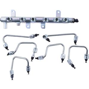 FridayParts Fuel Rail Fuel Line Kit 0445226044 4937282 | Compatible for 2007-2012 Dodge RAM 6.7L Engine 6.7L