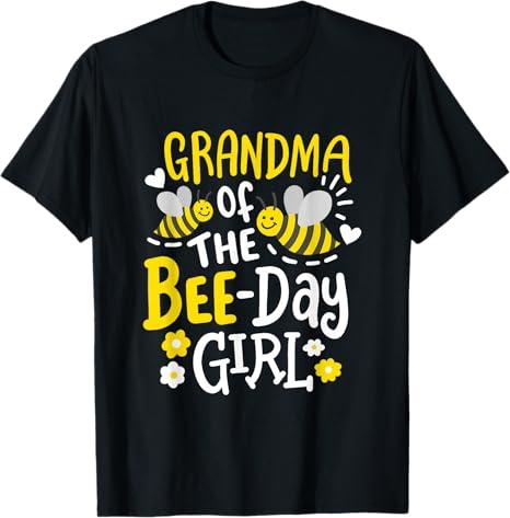 Grandma Of The Bee Day Girl Birthday Family Matching Party T-Shirt S