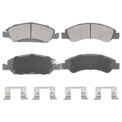 Front Semi-Metal Brake Pads Set for Chevy Silverado 1500, Suburban, Tahoe, for Cadillac Escalade, for GMC Sierra 1500, Savana 1500, Yukon, Yukon XL 1500, for Express 1500, Avalanche, 4PCS