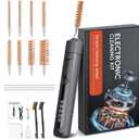 Electric Gun Cleaning Kit Universal for Guns, Rechargeable Gun Brushes for Pistol, Handgun, Shotgun, Brass Brush, Hunting Gear,Gun Accessories for Men (With Gift Box)