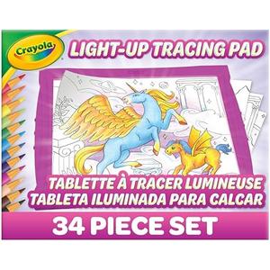 Crayola Light Up Tracing Pad - Pink, Writing & Drawing Art Kit for Kids & Adults, Kids Toys, Tracing Light Box Table, Holiday & Christmas Gifts for Girls & Boys, 6+ 
