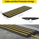 48" Driveway Ramp, 1 Pack Heavy Duty Rubber Curb Ramps for Cars, SUVs, Trucks | Low Profile Design with Water Drainage Channel | Garage & Sidewalk Transition Solution