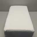 24x12x4 Pillow Cube for Side Sleepers with 2 Pillow Cases(White & Gray) Memory Foam- Medium Firm Design Ideal for Neck,Shoulder Pain Relief & Cervical Support - Made of Odorless Fabric