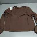 CLOZOZ Cut Out Tops for Women Sexy Crewneck Crop Top Slim Fitted T-Shirts Going Out Tops, XL