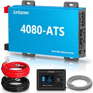 4080VA Pure Sine Wave Inverter 12V to 120V with ATS, 7000W Peak