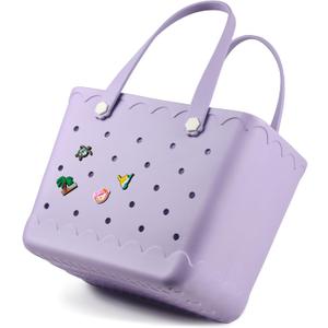 Rubber Beach Tote Bag Waterproof Tip-Proof Outdoor Tote Bag for the Beach Boat Pool Sports