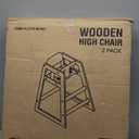 ECR4Kids ASATT High Chair, Toddler Chair, Dark Walnut