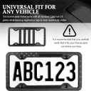 Silicone License Plate Frames with 3D American Flag Pattern,Stylish Car Plate Frame with Bolts & Gaskets,Universal Licence Plates Frame Holder as USA 250th Anniversary Merchandise