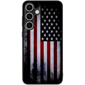 QGX Compatible with Samsung Galaxy S25 Plus Case American Flag Pattern Military-Grade Drop Protection Non-Slip Sides Anti-Scratch Back Shockproof Lightweight Slim Case for Samsung Galaxy S25 Plus