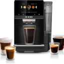 Bosch TPU60309 800 Series VeroCafe Fully Automatic Espresso Machine with Home Connect, 35 Beverage Varieties with Coffee World, Double Cup, in Black (Without Milk Container)