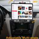 Car CD Slot Mount Tablet Holder with Adjustable Arm, Universal 360 Rotation Truck CD Player Tablet Holder for 4-13" iPad Pro Air Mini, Phone, Galaxy Z Fold, Fire HD