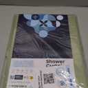 LiBa Green Shower Curtain, Fabric, Water Repellent Shower Curtain, Decorative Bathroom Curtains, 72" W x 72" H, Heavy Duty, Easy to Clean(Green)