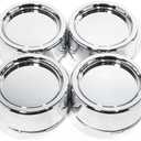 RTrhinotuning 4 PCS 86 mm Wheel Center Caps for Wheel Rim Center Cover OD: 3.39 in / 86 mm ID: 3.27 in / 83 mm Chrome Hub Caps