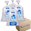 ASSUREPAK Clear LDPE Ice Bags 6"x19" 1000 Bags (1.25 mil) Strong Design for Ice Storage, Commercial Ice Machines, Freezer Use, Bag of Ice, Restaurant Supply, Plastic for Frozen Water Packing