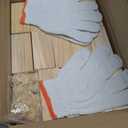 Mini Firewood Fire Stick with Fire Starters&Gloves 4" Kiln-Dried Pine Firewood Small Barkless Kindling Logs for Long-Lasting Tabletop Fire Pit Solo Stove Pizza Oven BBQ Grill 12 lb Box