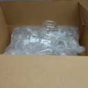 Eccliy 40 Pcs Clear Fish Bowls with Straws Ball Shape Plastic Bowl, 27 oz