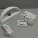 Repaintable Battery Operated Wall Sconce, Minimalist Half-Sphere Gypsum Rechargeable Wall Light with 5000mAh Dimmable Magnetic Bulb Remote, 12 RGB Colors Wireless Wall Lamp for Bedroom, Hallway Decor