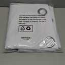 BGment Short Curtains for Small Windows - Cafe Curtains 40 Inch Length White Blackout Thermal Insulated Grommet Drapes for Bedroom (42 x 40 Inch, 2 Panels)