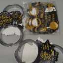 42 Pcs Black Gold Silver New Year's Eve Party Supplies 2026 Happy New Year Eve Party Supplies Headband Tiara Eyeglasses Noisemaker Bracelets Wreath for NYE Supplies 2026