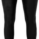 Onlymaker Women's Stiletto Heel Pants Boots Thigh High Side Zipper Pointed Toe Thigh High Over the Knee Boots Winter Black Size 37/US 6