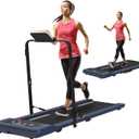 Exerpeutic 400 Lb. Capacity Heavy-Duty Walking/Jogging Exercise Treadmill - Home Gym Workout Equipment - Foldable Under Desk Design