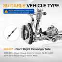 PAROD 666287 AWD CV Axle Assembly Fit for 2008-2013 Nissan Rogue, 2014-2015 Rogue Select Front Right