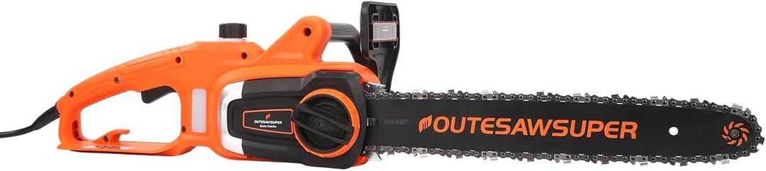 Electric Chainsaw 16 Inch Corded Chainsaw Chain Saws Tree Cutting | Tool-Free Chain Tension Heavy Duty Garden Tool for Pruning, Branch Cutting Tree Trimming Wood Cutting Yard Work