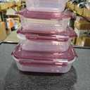 Today's Present Food Storage Container with Lids Set For 4, Plastic Mixing Bowls, Airtight Stackable Leakproof Reusable Storage Containers for Kitchen, BPA Free, Freezer, Microwave, Dishwasher Safe 